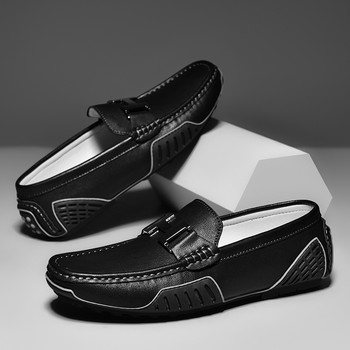 Υψηλής ποιότητας ανδρικά παπούτσια casual δερμάτινα Loafers Soft Luxury Pea Shoes Πράσινα Ανδρικά φλατ παπούτσια οδήγησης