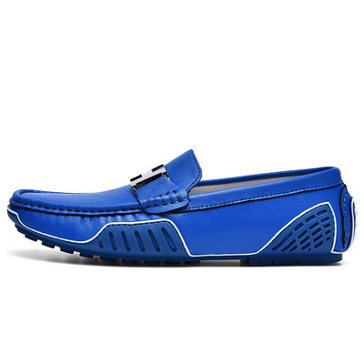 Visokokvalitetne muške ležerne kožne cipele Mokasinke Mekane luksuzne cipele u obliku graška Zelene  muške ravne cipele za vožnju