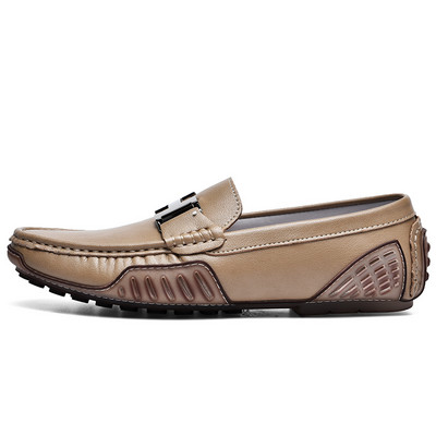 Visokokvalitetne muške ležerne kožne cipele Mokasinke Mekane luksuzne cipele u obliku graška Zelene  muške ravne cipele za vožnju