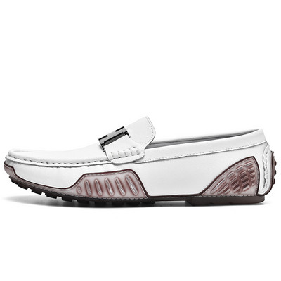 Visokokvalitetne muške ležerne kožne cipele Mokasinke Mekane luksuzne cipele u obliku graška Zelene  muške ravne cipele za vožnju