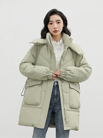 2023 Moda îngroșă iarna cu glugă, sacou lung, parka căptușită din bumbac, jachetă puf pentru femei, cu buzunar, rezistentă la vânt, îmbrăcăminte caldă