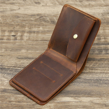Εξατομικευμένο ανδρικό πορτοφόλι από δέρμα με μινιμαλιστικό προσαρμοσμένο χαραγμένο πορτοφόλι από δέρμα για άνδρες