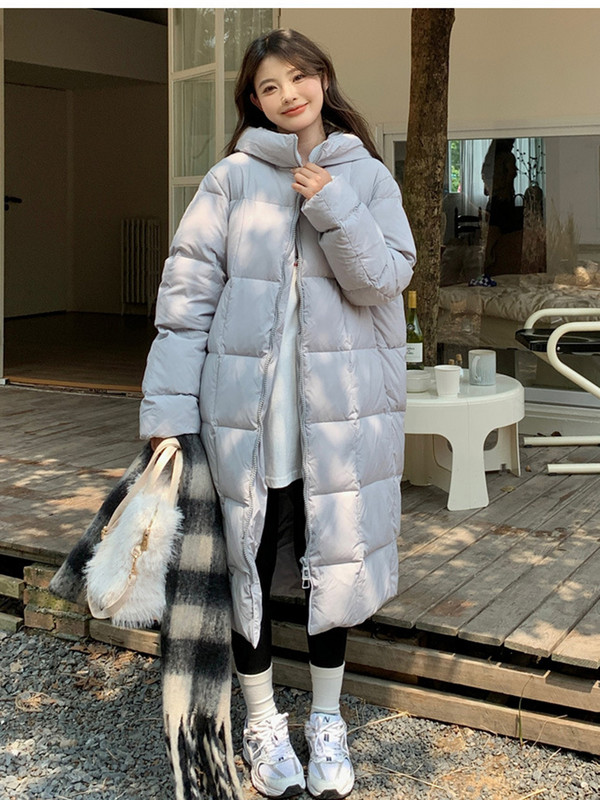 Zimske ženske donje jakne za 2022. Ultra lagani topli ležerni kaput Ženska pufer jakna Parka s dugačkom kapuljačom Kaput s podstavljenim pamukom