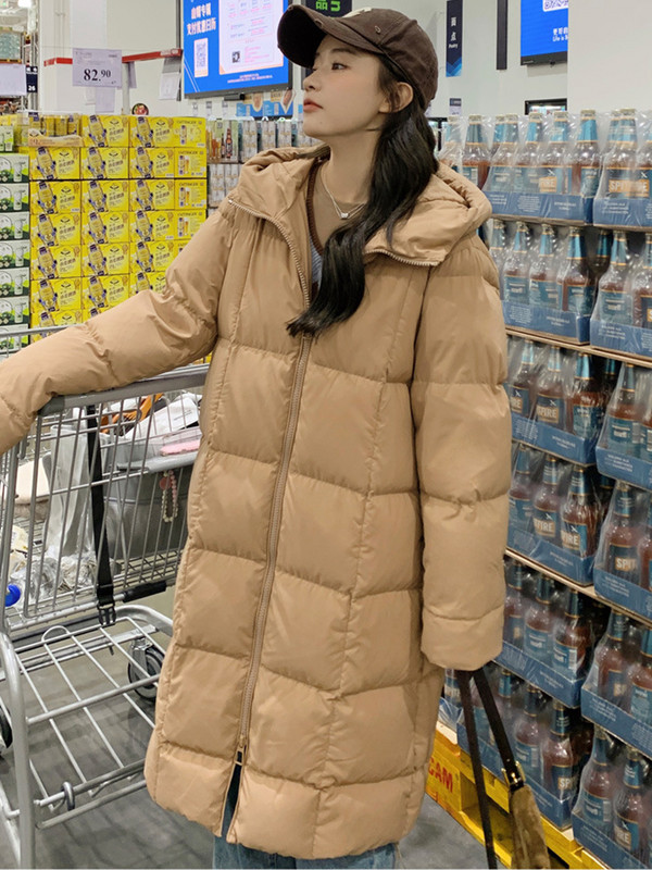 Zimske ženske donje jakne za 2022. Ultra lagani topli ležerni kaput Ženska pufer jakna Parka s dugačkom kapuljačom Kaput s podstavljenim pamukom