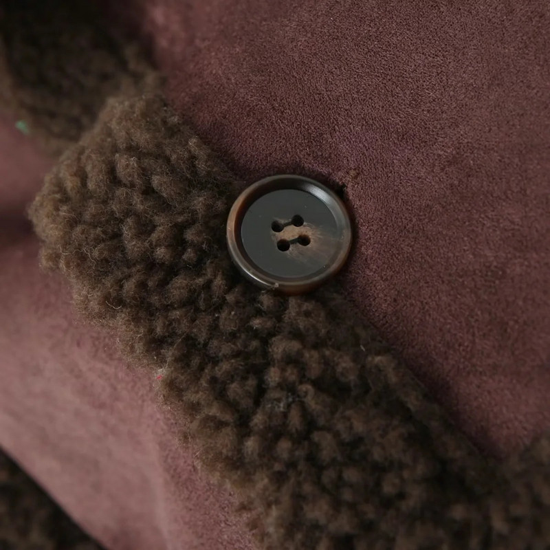 Zimski ženski kaput od janjeće vune 2023. Vintage topao modni rever Modna ulična odjeća Ženske jakne dugih rukava Gornja odjeća