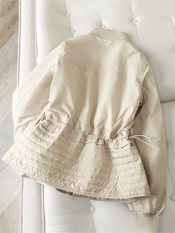 2023, haină ocazională, caldă, ultra ușoară, pentru femei, jachetă puf pentru femei, subțire, cu șnur, îmbrăcăminte exterioară elegantă