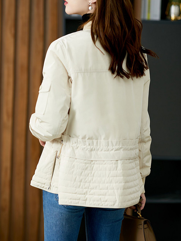 2023, haină ocazională, caldă, ultra ușoară, pentru femei, jachetă puf pentru femei, subțire, cu șnur, îmbrăcăminte exterioară elegantă