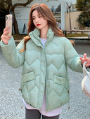 2023. Zimska parka Ženski kaput Debela pufer jakna Topla pamučna podstavljena jakna Prevelika gornja odjeća dugih rukava Korejska odjeća