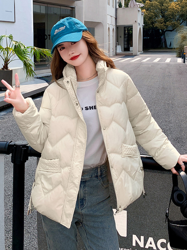 2023. Zimska parka Ženski kaput Debela pufer jakna Topla pamučna podstavljena jakna Prevelika gornja odjeća dugih rukava Korejska odjeća