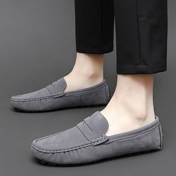 Дизайнерски модни мъжки дамски шофиращи луксозни лодки Man Peas Slip-on Dress Мокасини Мокасини Ежедневни кожени обувки за мъже Обувки