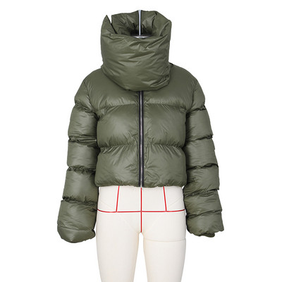 2023 m. žieminės moteriškos pūkinės striukės, šiltas laisvalaikio paltas Moteriška striukė, per didelis „Parka Fashion“ storas, atsparus vėjui viršutinis drabužis