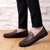 Muške cipele, ležerne proljetne mokasine , klasične crne cipele s platformom, muške cipele za mlade, u trendu, natikače za muškarce