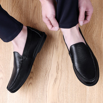 Ανδρικά παπούτσια casual ανοιξιάτικα loafers κλασική μαύρη πλατφόρμα παπουτσιών ανδρική νεανική τάση οδήγησης slip-on παπούτσια για άνδρες