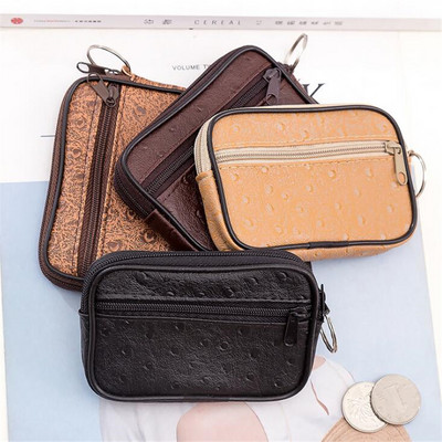 Men Small Coin Bag Casual Style Zipper Change Wallet Bag Purse small Soft Men Women Card Coin Key Holder