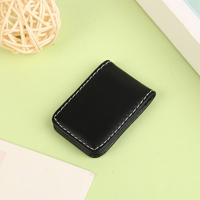 1 buc Portofel cu agrafă pentru bani, subțire, bărbați, femei, vintage, cu magnet puternic, agrafă pentru bani, din piele PU de vacă, clemă de buzunar, carte de credit, portofel pentru numerar