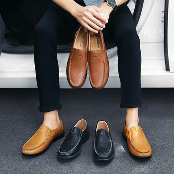 Мъжки мокасини Обувки Ежедневни обувки  Луксозна марка Мокасини от 2023 г. Дишащи черни обувки за шофиране плюс размер 47