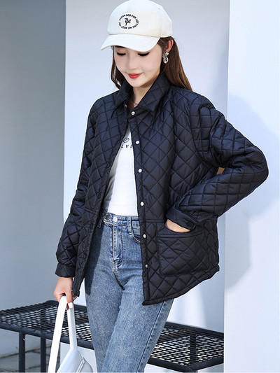 Parka căptușită din bumbac de iarnă 2023, haină ocazională caldă ultra ușoară, cu buzunar mare, jachetă puf pentru femeie, pardesi largi, îmbrăcăminte la modă