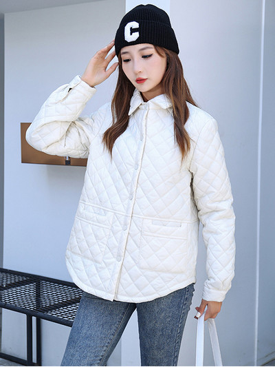 Parka căptușită din bumbac de iarnă 2023, haină ocazională caldă ultra ușoară, cu buzunar mare, jachetă puf pentru femeie, pardesi largi, îmbrăcăminte la modă