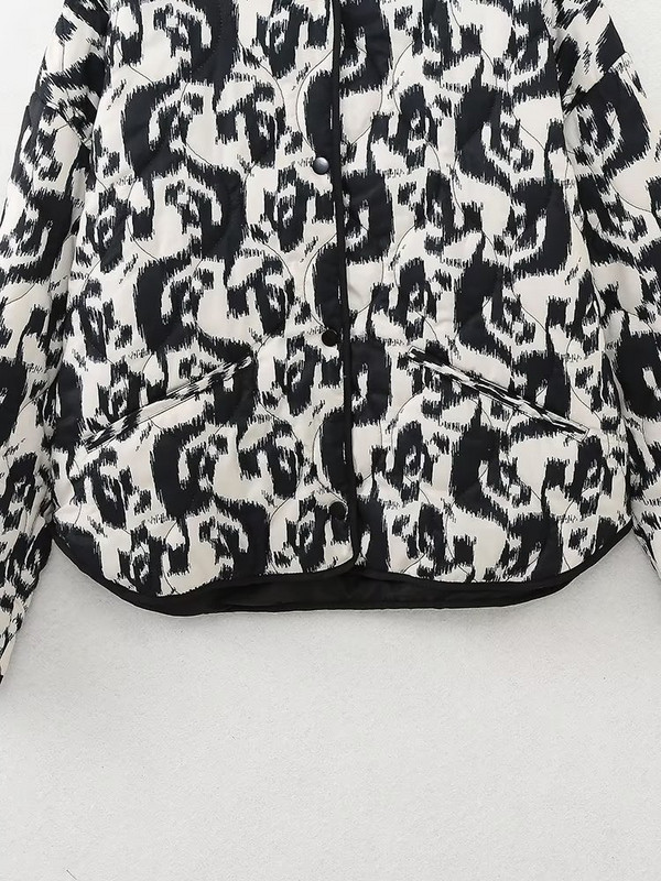 Jachetă cardigan cu mânecă lungă, cu imprimeu de desene animate, groasă, caldă, din bumbac, 2023, toamnă iarnă, îmbrăcăminte de stradă casual