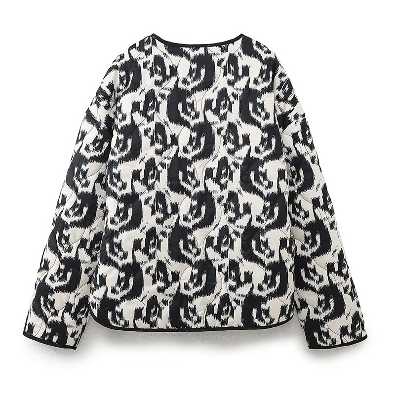 Jachetă cardigan cu mânecă lungă, cu imprimeu de desene animate, groasă, caldă, din bumbac, 2023, toamnă iarnă, îmbrăcăminte de stradă casual