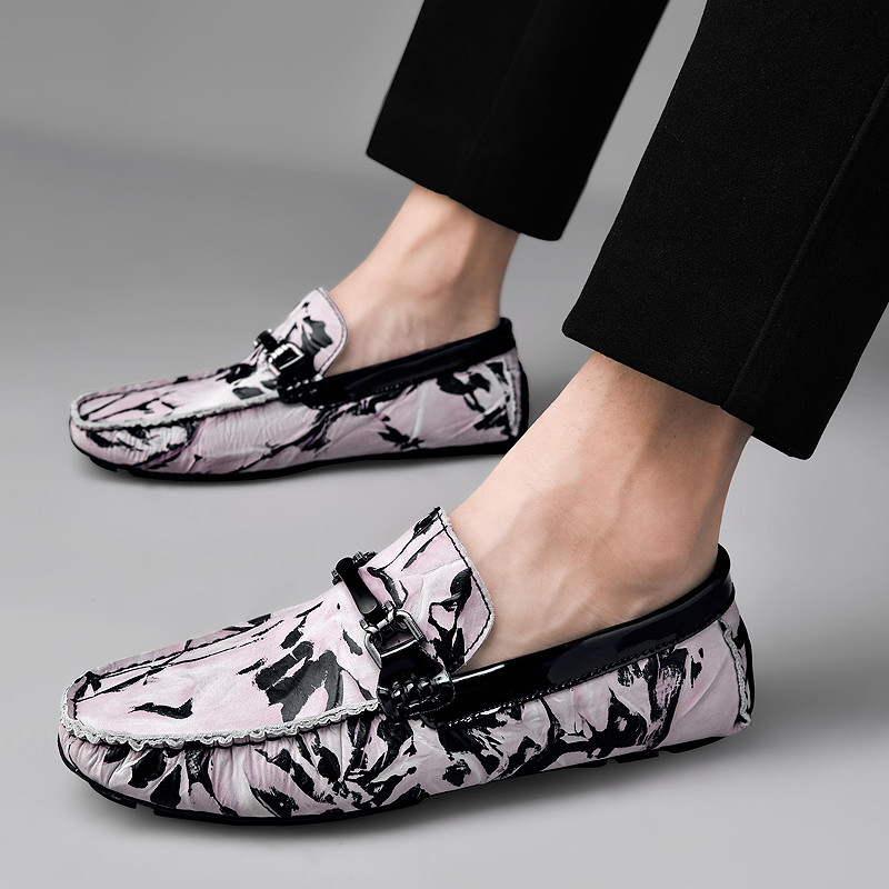 Esimene kiht Nahast Meeste Kleit Paadikingad Mood Jalatsid Sõit vabaaja Loafers Mees Mokassiinid Herned Meeste kingad