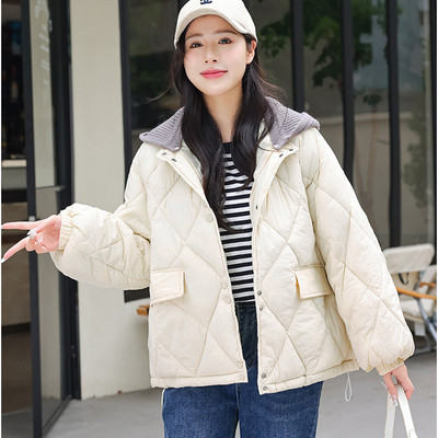 2023-as új téli dzseki koreai női ruhák vastag téli kabát női bő kapucnis pamut bélelt kabát felsőruházat