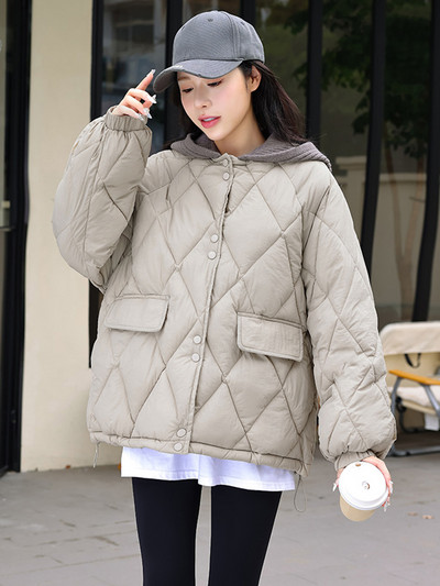 2023-as új téli dzseki koreai női ruhák vastag téli kabát női bő kapucnis pamut bélelt kabát felsőruházat