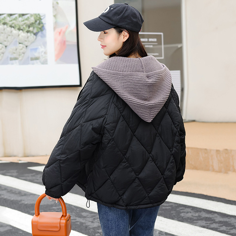 2023-as új téli dzseki koreai női ruhák vastag téli kabát női bő kapucnis pamut bélelt kabát felsőruházat