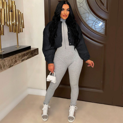 Zimska Y2K korejska modna bunda od umjetnog krzna Ženska topla mekana pahuljasta jakna s O-izrezom Ženska ulična odjeća Ležerna gornja odjeća