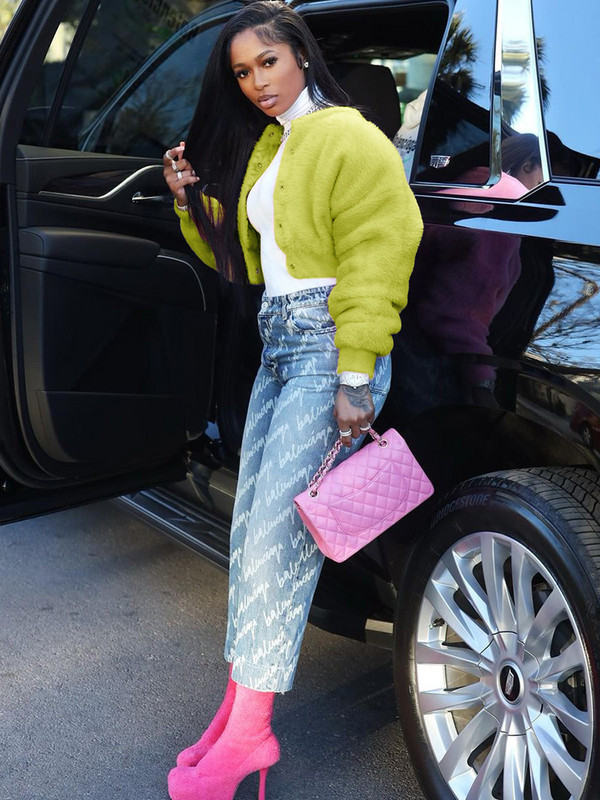 Zimska Y2K korejska modna bunda od umjetnog krzna Ženska topla mekana pahuljasta jakna s O-izrezom Ženska ulična odjeća Ležerna gornja odjeća