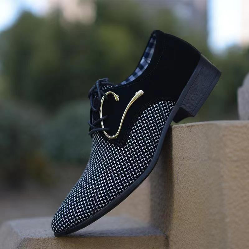 Pantofi derby din pânză Pantofi de rochie pentru bărbați Pantofi de nuntă din pânză ocazional Încălțăminte formală pentru bărbați Mocasini mixcolor Pantofi pentru bărbați Albastru Nou