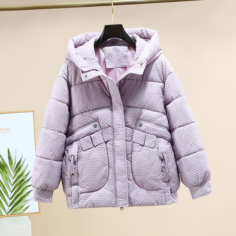 2023, toamnă iarnă, noua modă coreeană, parkas largi, pentru femei, scurte, groase, cu glugă, jachete căptușite din bumbac, haine, parkas pentru femei, îmbrăcăminte de îmbrăcăminte