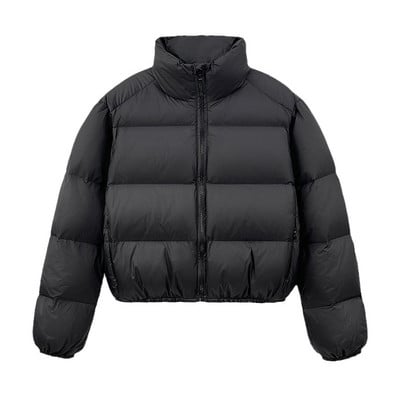 Zimné bavlnené polstrované parky 2023 pre ženy, vintage stojatý golier, krátka dámska prešívaná bunda, ležérny kabát, teplé oblečenie