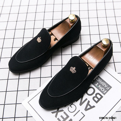 Designer de lux, pantofi Oxford cu coroană din metal, din piele intoarsa, pentru barbati, rochie formala de bal de nunta pentru revenirea la casa Sapatos Tenis Masculino