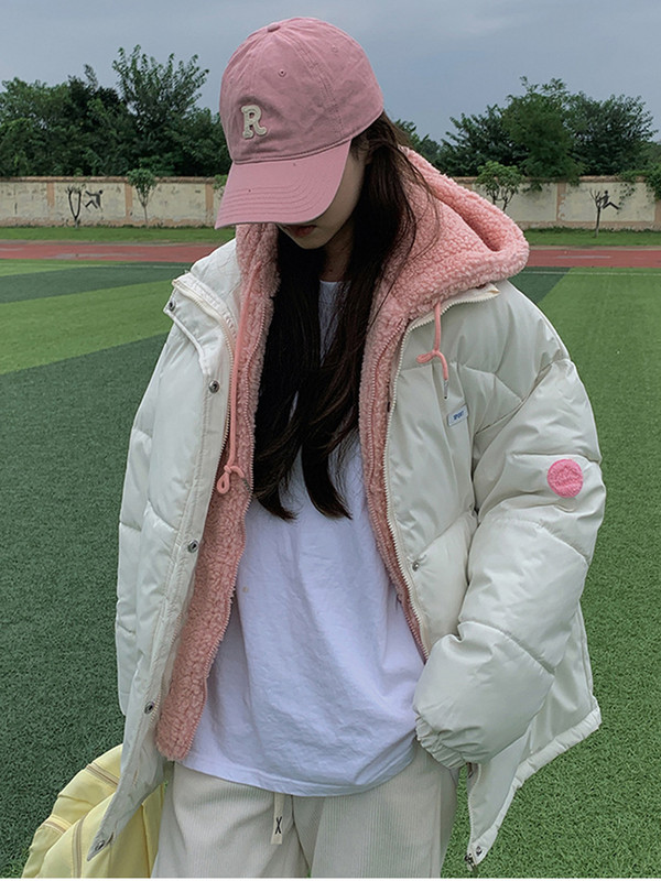 Nova zimska pufer jakna za 2023. Ženska vjetrootporna pamučna podstavljena jakna Ženska gornja odjeća s kapuljačom od janjeće vune