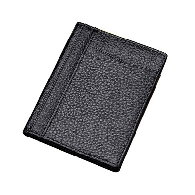 Geestock Carteira Masculina Portofel moale super subțire pentru bărbați Suporturi de carduri minimaliste Poșetă subțire pentru carduri de credit Portofel pentru bărbați de afaceri