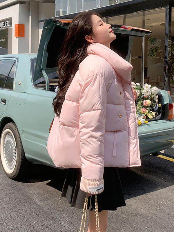 2023. aasta uus talvine lumemantel Parka naiste paks soe jope lahtine lühike krae puuvillane polsterdatud mantel