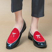 Kutas Odiniai batai Vyriški Loafers Kasdieniai Slip on Vyriški Suknelės Batai Itališki Vestuviniai Oficialūs Batai Kvėpuojantys Vakarėlio Batai Mokasinai