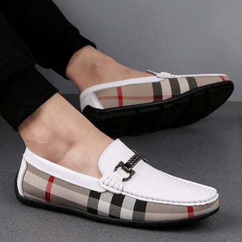 σχεδιαστή Loafers Ανδρικά παπούτσια Συνονθύλευμα καρό παπούτσι μόδας μοκασίνια Παπούτσια γάμου για άντρες Παπούτσια γραφείου