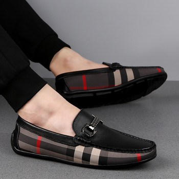 σχεδιαστή Loafers Ανδρικά παπούτσια Συνονθύλευμα καρό παπούτσι μόδας μοκασίνια Παπούτσια γάμου για άντρες Παπούτσια γραφείου