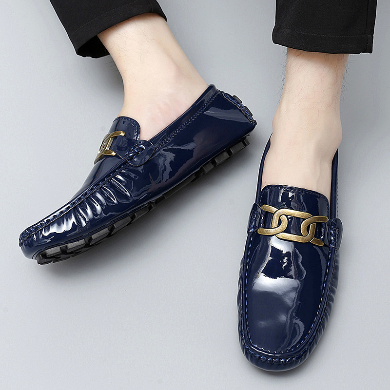 Mulți culori Mocasini casual din piele lacuita pentru bărbați pantofi de birou formali de afaceri de culoare solidă pentru bărbați mocasini de conducere pantofi 35 ~ 48