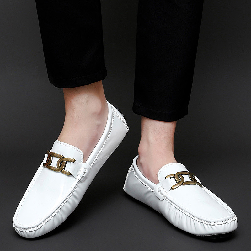 Mulți culori Mocasini casual din piele lacuita pentru bărbați pantofi de birou formali de afaceri de culoare solidă pentru bărbați mocasini de conducere pantofi 35 ~ 48