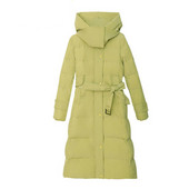 KBAT Fashion Thicken Parka de iarnă pentru femei cu glugă, cu o curea, haină lungă Sonw, jachetă puf pentru femei, îmbrăcăminte caldă rezistentă la vânt