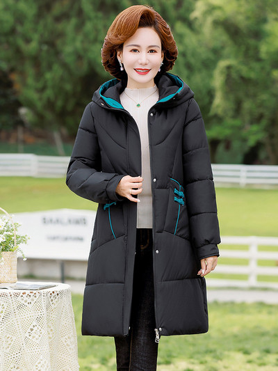 2023 Jesen Zima Puhana jakna Ženski kaput Debeli pamučni podstavljeni kaput Ženski ležerni široki pufer s kapuljačom Duge parke Ženske