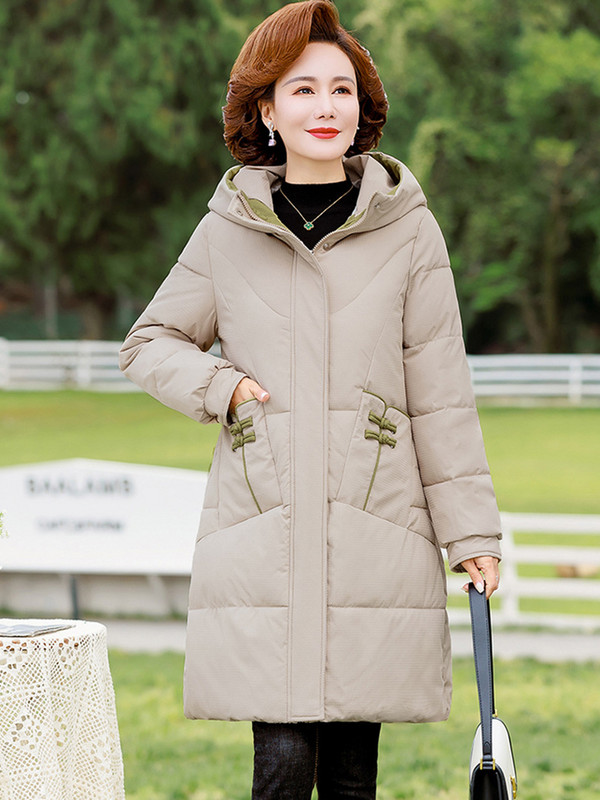 2023 Jesen Zima Puhana jakna Ženski kaput Debeli pamučni podstavljeni kaput Ženski ležerni široki pufer s kapuljačom Duge parke Ženske