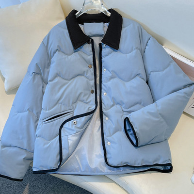 2023 Jachetă scurtă căptușită din bumbac Parka caldă pentru femei Haina coreeană Paltoane de iarnă pentru femei Livrare gratuită Jachetă cu puf pentru femei