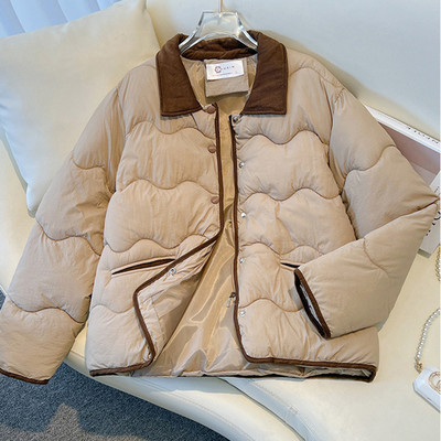 2023 Jachetă scurtă căptușită din bumbac Parka caldă pentru femei Haina coreeană Paltoane de iarnă pentru femei Livrare gratuită Jachetă cu puf pentru femei