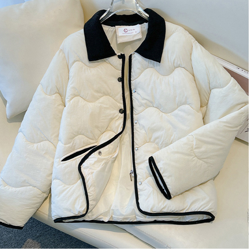 2023 Jachetă scurtă căptușită din bumbac Parka caldă pentru femei Haina coreeană Paltoane de iarnă pentru femei Livrare gratuită Jachetă cu puf pentru femei