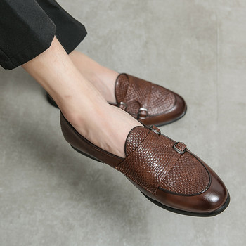 Επιχειρηματίες οδήγηση Loafers Μόδα παπούτσια Ανδρικά casual μοκασίνια Ανδρικά παπούτσια Επώνυμα Luxury Flat Munk παπούτσια Χειροποίητα ρετρό Mules