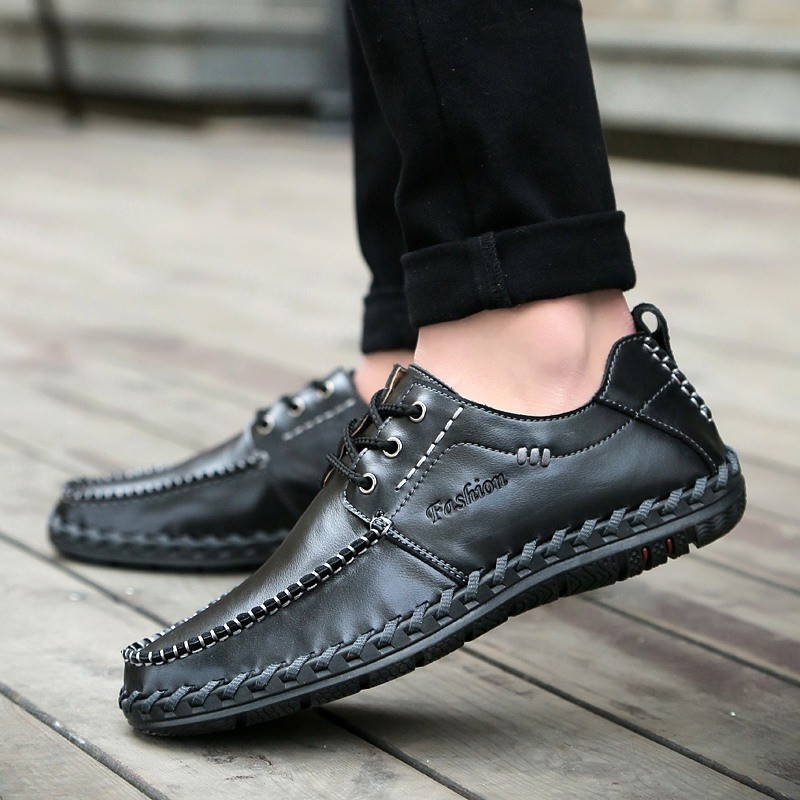 Pantofi casual pentru bărbați, de primăvară, toamnă, din piele, pantofi de bărci pentru bărbați, mocasini la modă cu șireturi, pantofi de înaltă calitate, 2021, cu livrare directă